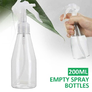 200ml Empty Spray Bottle Refillable Hair Fine Mist Trigger Sprayer for Travel