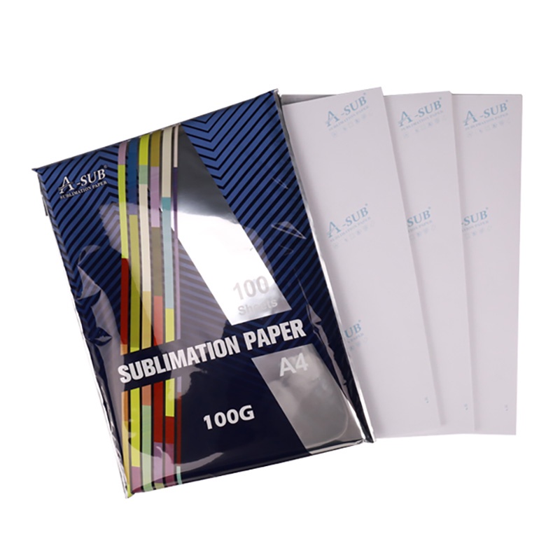 Giấy In Chuyển Nhiệt A-Sub Sublimation Transfer Paper, Khổ A4 100gsm 100 Tờ, Chuyên Dùng In Chuyển Nhiệt Vật Liệu Mềm