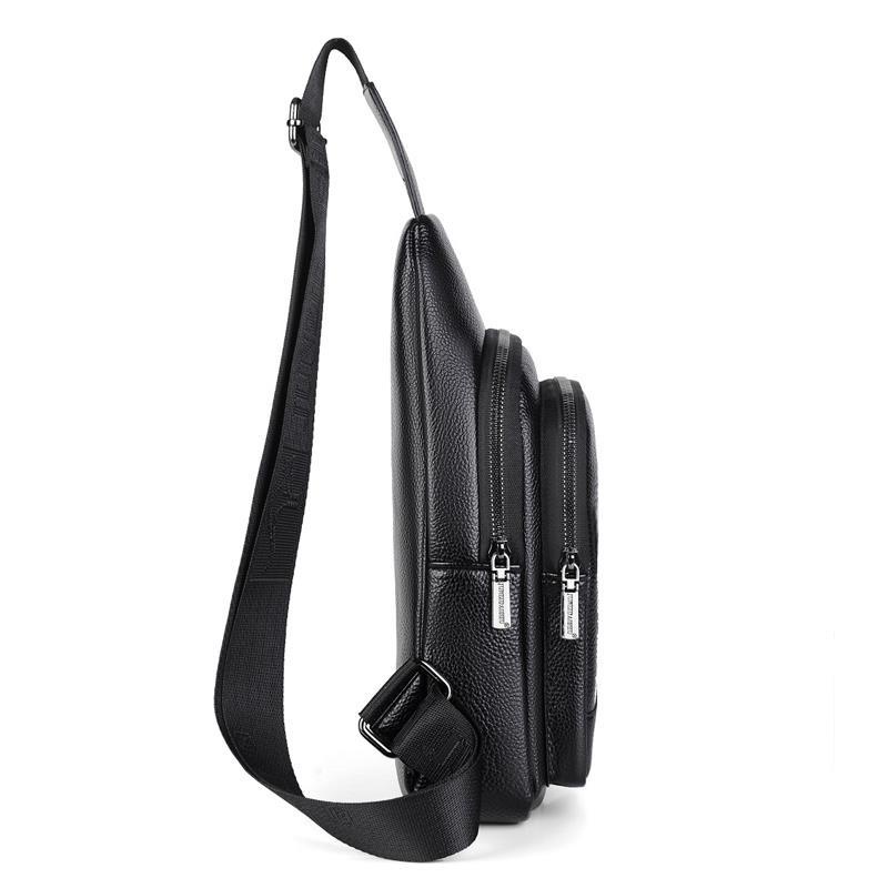 ❒▫Túi đeo chéo bằng da mềm thiết kế nhỏ gọn giản dị dành cho nam | BigBuy360 - bigbuy360.vn