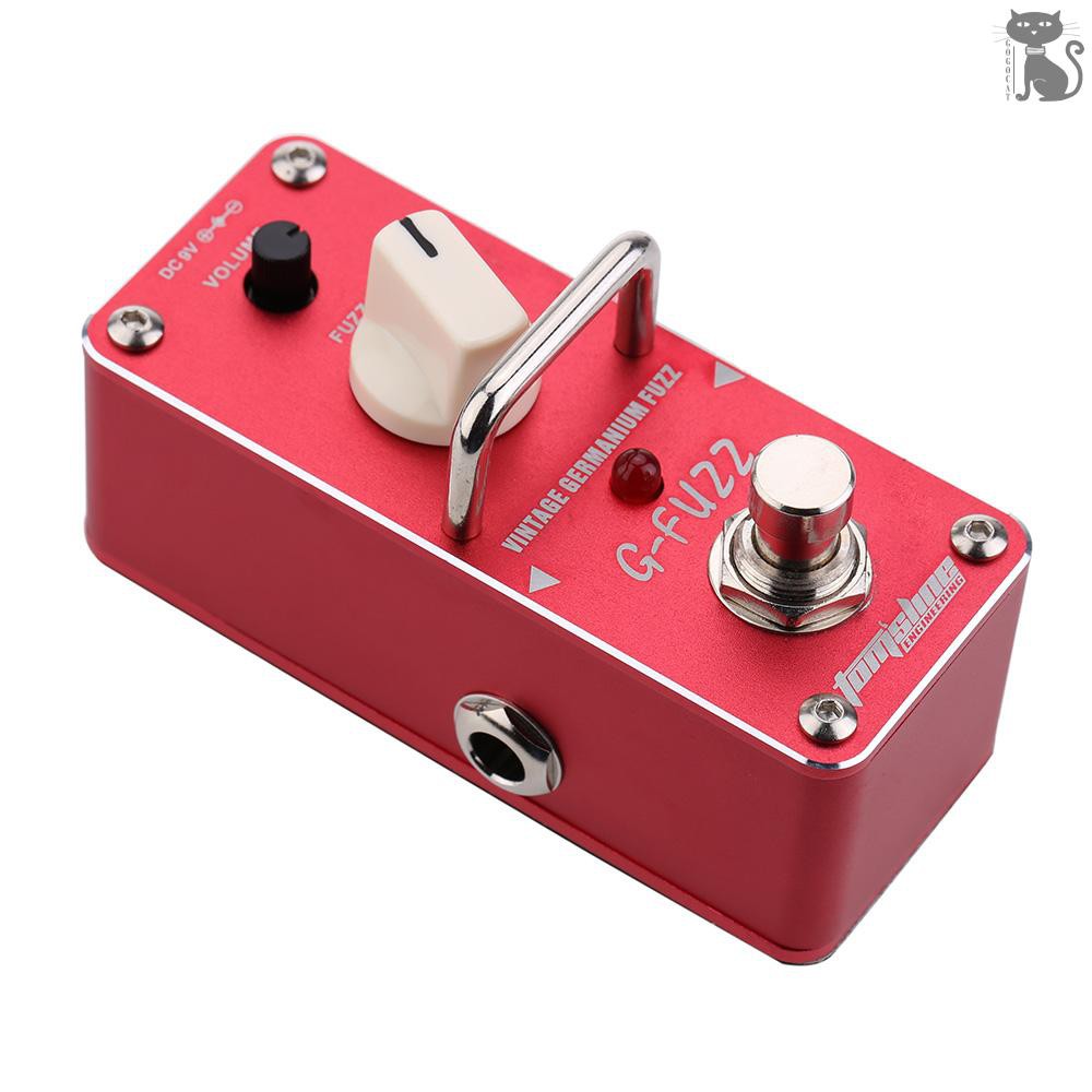 COD☆ AROMA AGF-3 G-FUZZ Vintage Germanium Fuzz Guitar Effect Pedal Mini Analogue with True Bypass