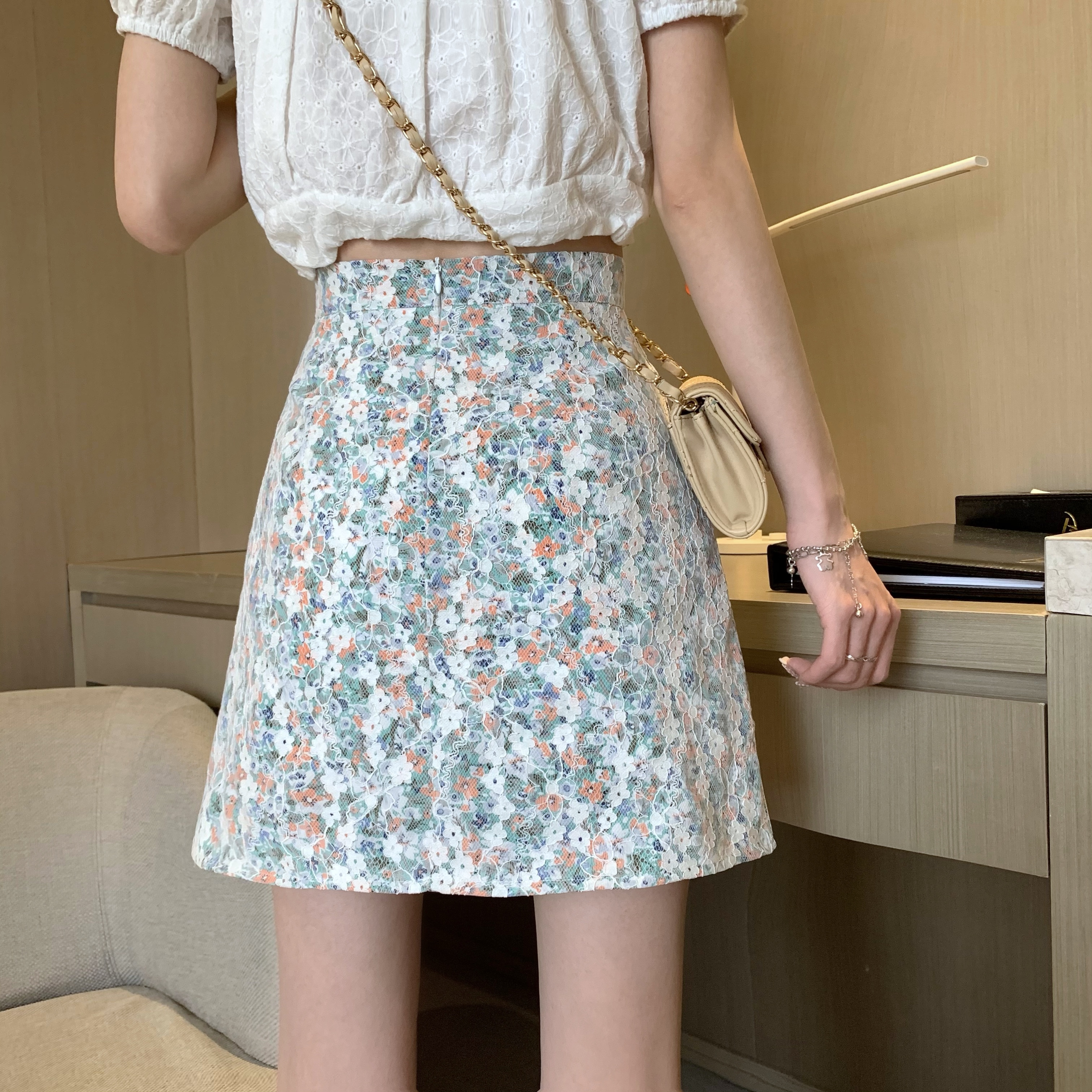 Chân Váy Chữ A Phối Ren Kiểu Retro Thời Trang Mùa Hè 2 Màu Lựa Chọn | BigBuy360 - bigbuy360.vn