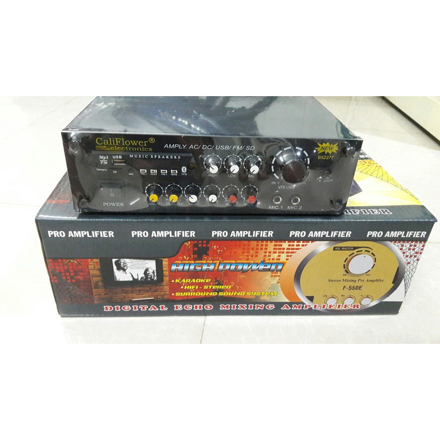 AMPLY KARAOKE MINI BX2277 DC 12V USB - BLUETOOTH