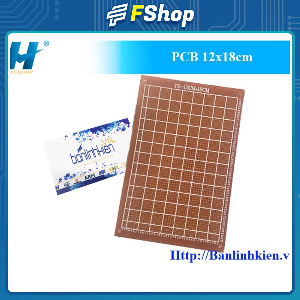 [ Sale ] PCB 12x18cm Phíp đồng đục lổ 12x18cm