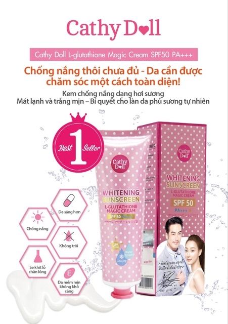 Kem chống nắng Whitening Sunscreen Cathy Doll 138ml