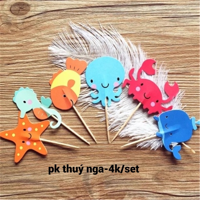 10 set cắm sinh vật biển-Q3252