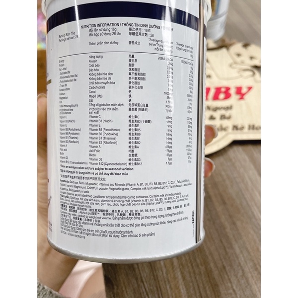SỮA NON ALPHA LIPIF LIFELINE 450G CỦA NEW ZEALAND