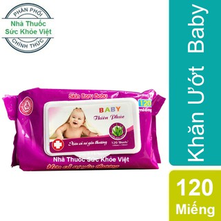 Khăn Ướt Baby Thiên Phúc , mềm mại cho làn da em bé- Gói 120 miếng
