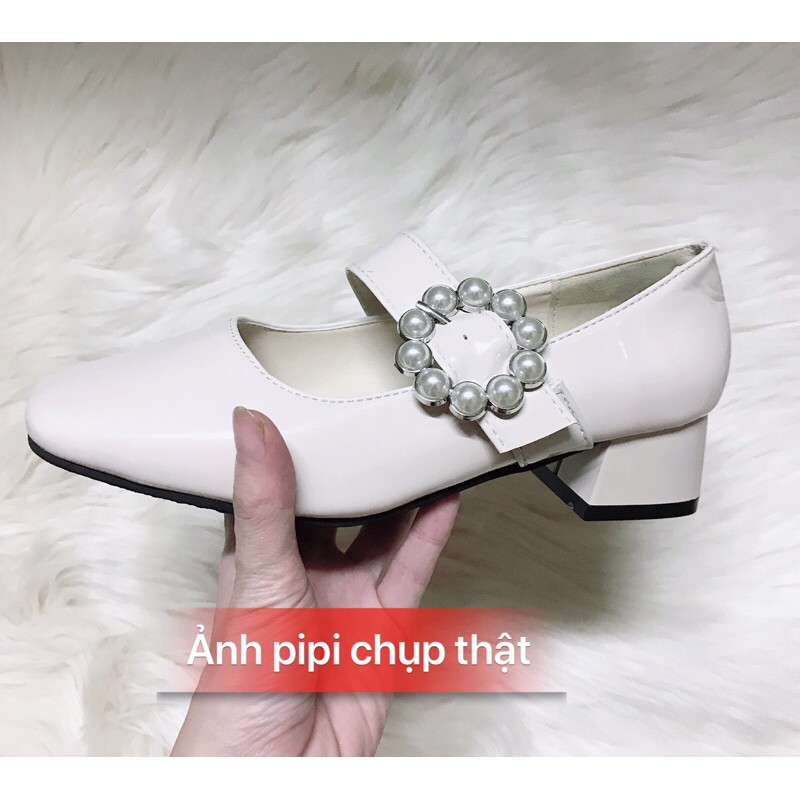 [ video ảnh thật] Giày búp bê quai ngang hoa đá tiểu thư G012 | BigBuy360 - bigbuy360.vn