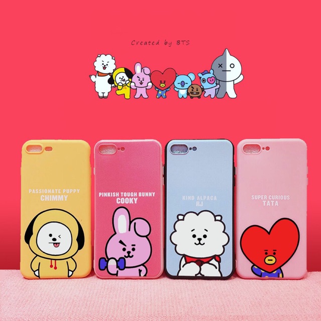 Ốp lưng silicon BT21 siêu đẹp
