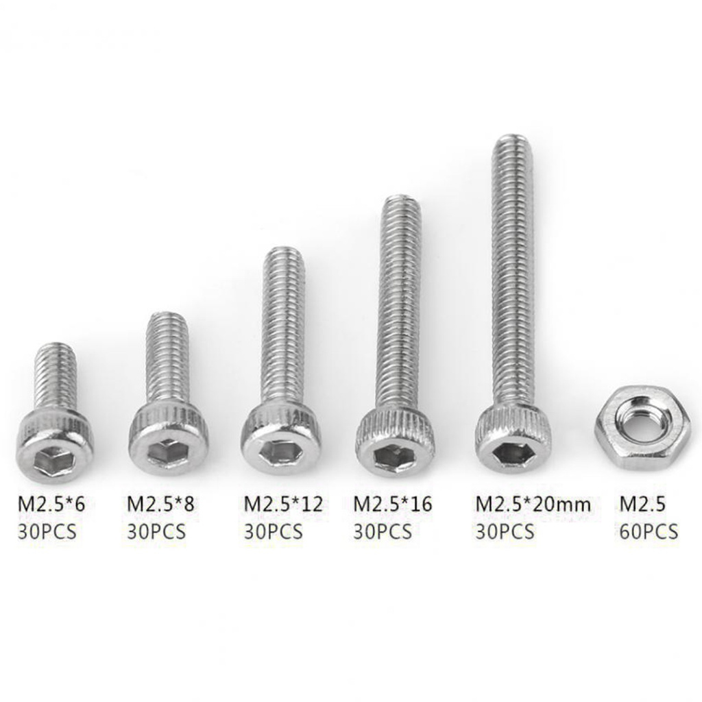 <jianxin> Car - motorcycle - bicycle Stainless Steel Bolts Nuts Set Cylindrical Head Hex Screws Standard for Construction Site