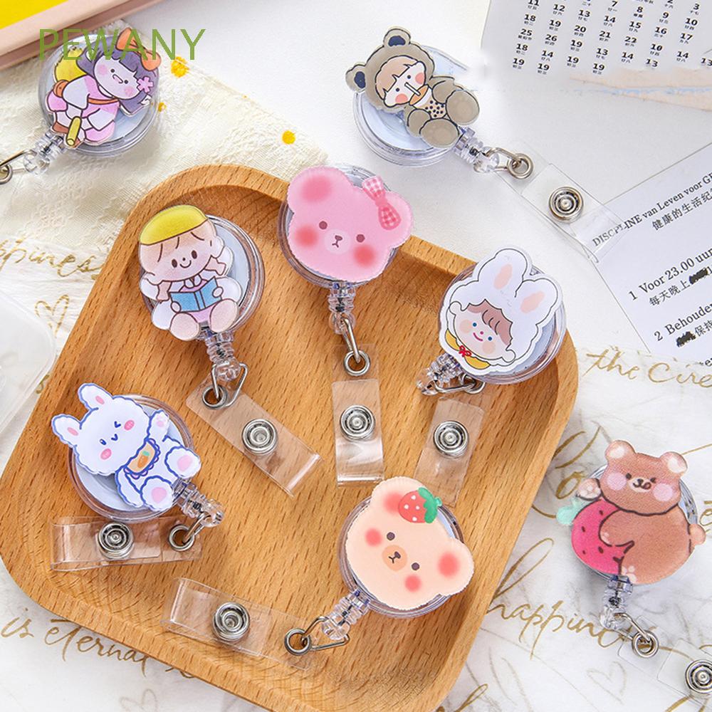 Kẹp Giữ Thẻ Có Thể Kéo Ra Thu Vào Tiện Lợi Nhiều Hình Đáng Yêu Tuỳ Chọn