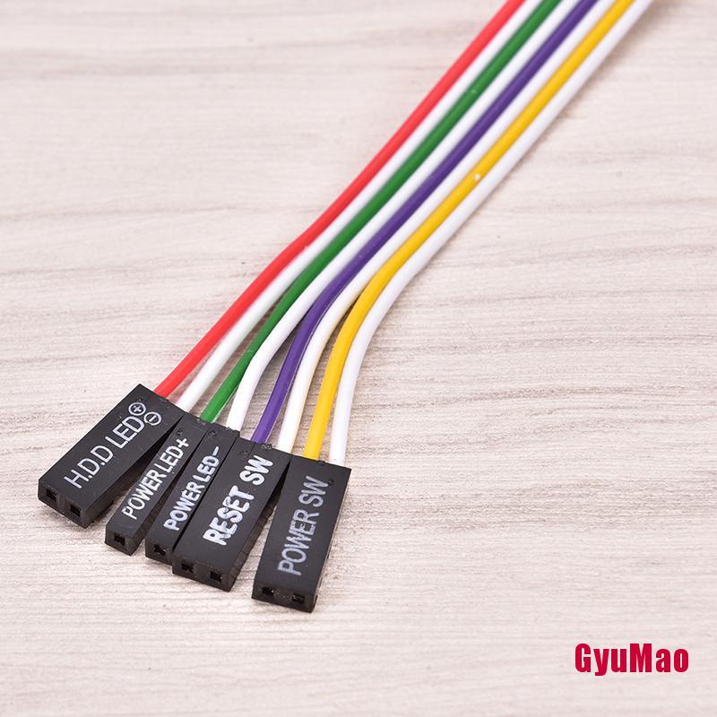 Dây Cáp Bo Mạch Chủ Máy Tính Rrx1Gumo 2 Công Tắc On/Off Kèm Đèn LED 68cm HDY