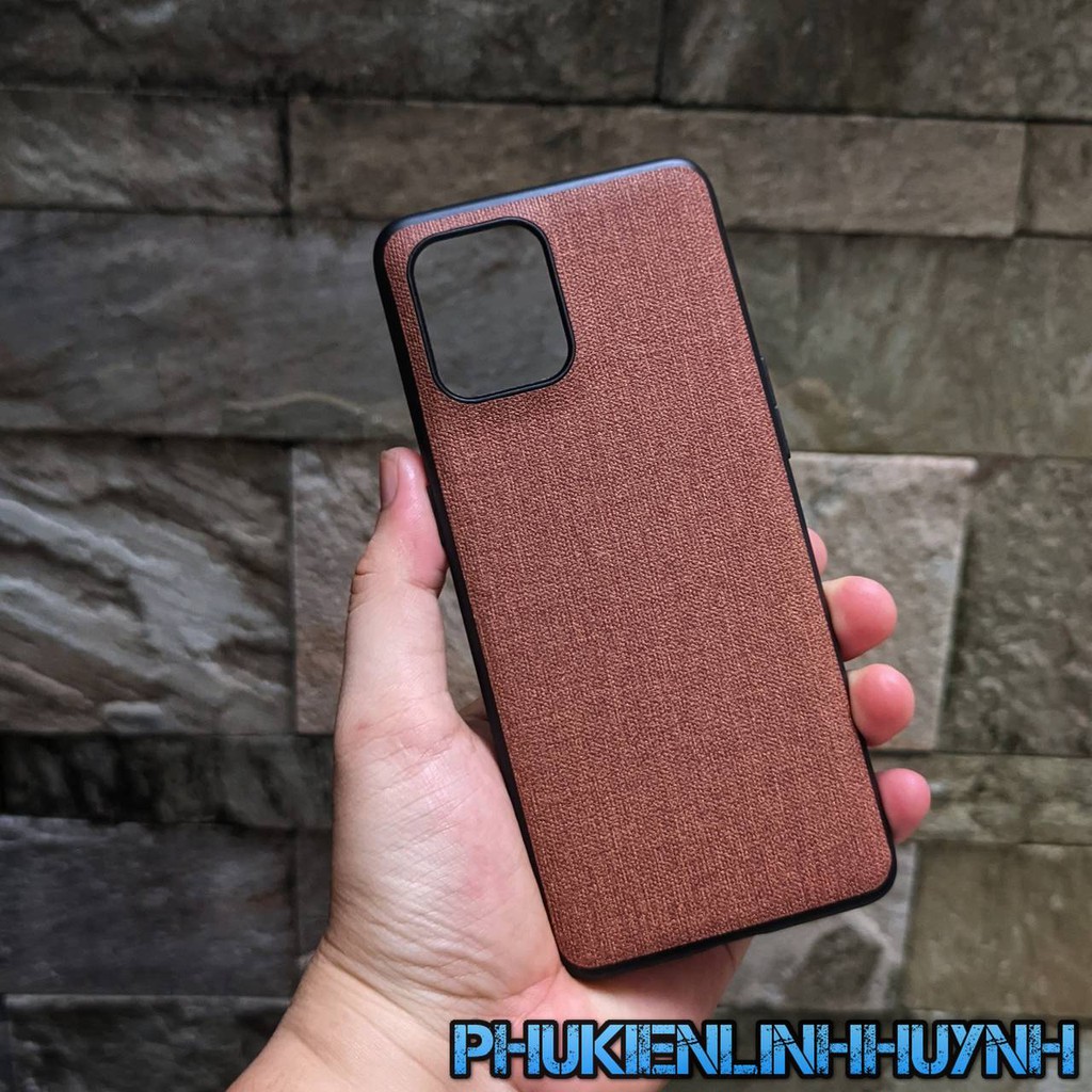 Oppo Find X3/ X3 Pro_Ốp lưng vân vải Jean 1 màu chống bán vân tay