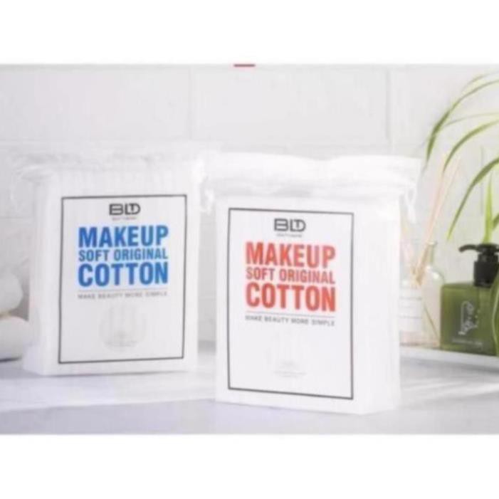 Bông tẩy trang cotton 100% Beauty Blend, bông tẩy trang 3 lớp dai siêu mịn, tiết kiệm ko xơ bông [Túi 200 miếng] - uri1