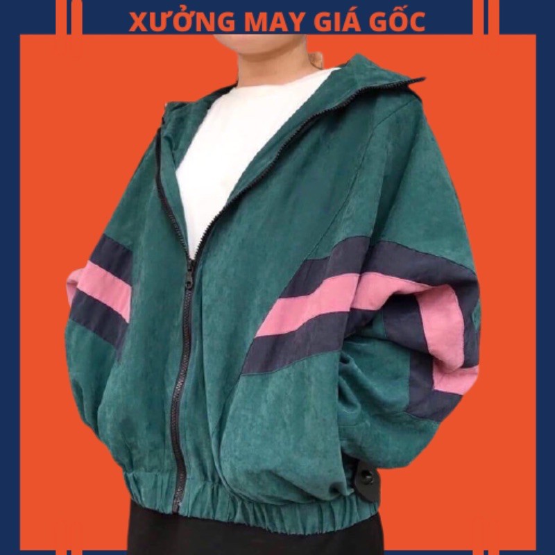 🎆𝐃𝐮̀ 𝟐 𝐋𝐨̛́𝐩🎆 BAC Áo Khoác Dù QC Phối Sọc Cánh Dơi (Kèm Video, Hình Thật)