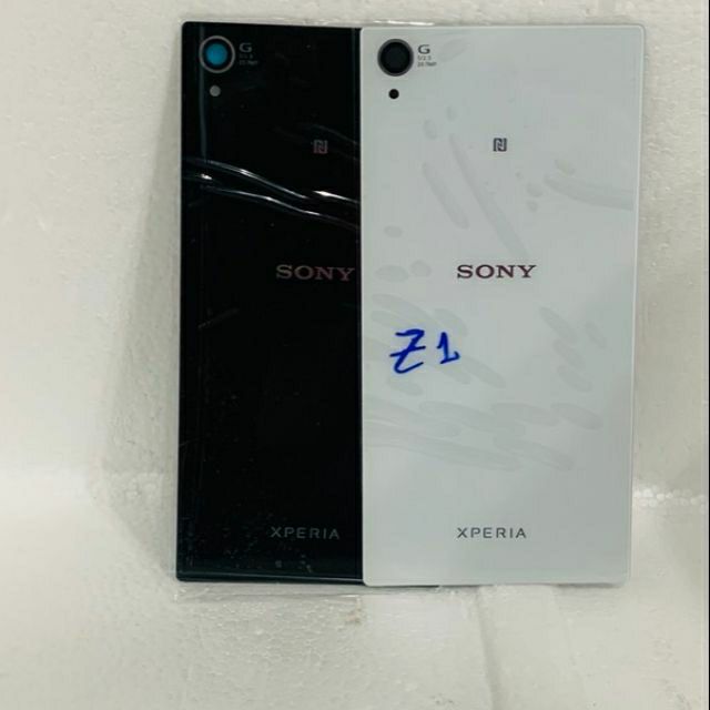 vỏ thay nắp lưng xperia Z1 xịn đen, trắng