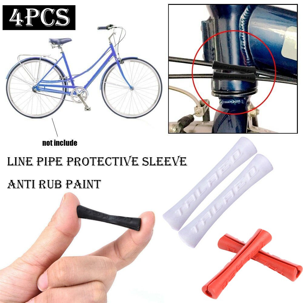 Gofidin 4 Ống Cao Su Bọc Bảo Vệ Dây Phanh Xe Đạp Chống Trầy Xước Siêu Nhẹ Chất Lượng Cao