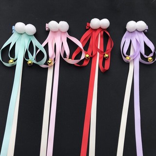 B426 - 2 kẹp tóc nơ cổ trang cosplay ruy băng lụa