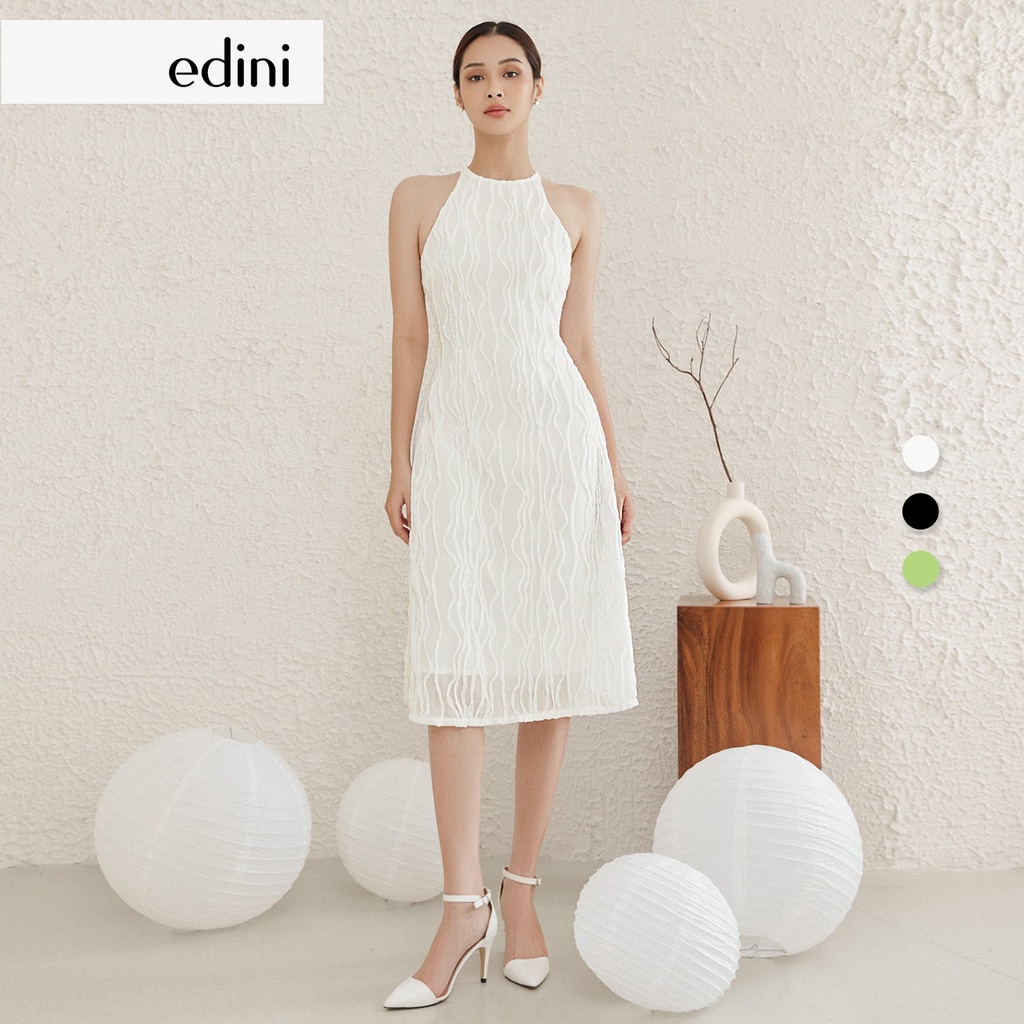 Đầm Cổ Yếm Gân Nổi - EDINI - D1463