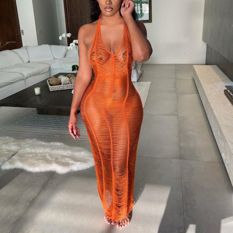 Váy Len Choàng Bikini Đi Biển Cover Up Sang Chảnh