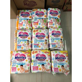 Tã dán/quần merries jumbo nội địa nhật m74, m76, xl50,xxl32