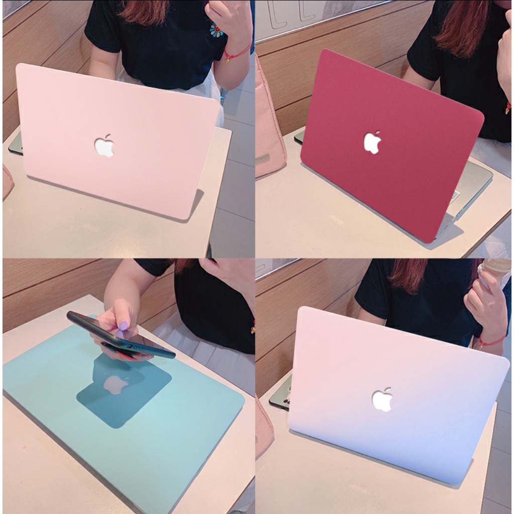 Combo Case, Ốp + Phủ phím cho Macbook Full (Tặng kèm nút chống bụi 8 màu)