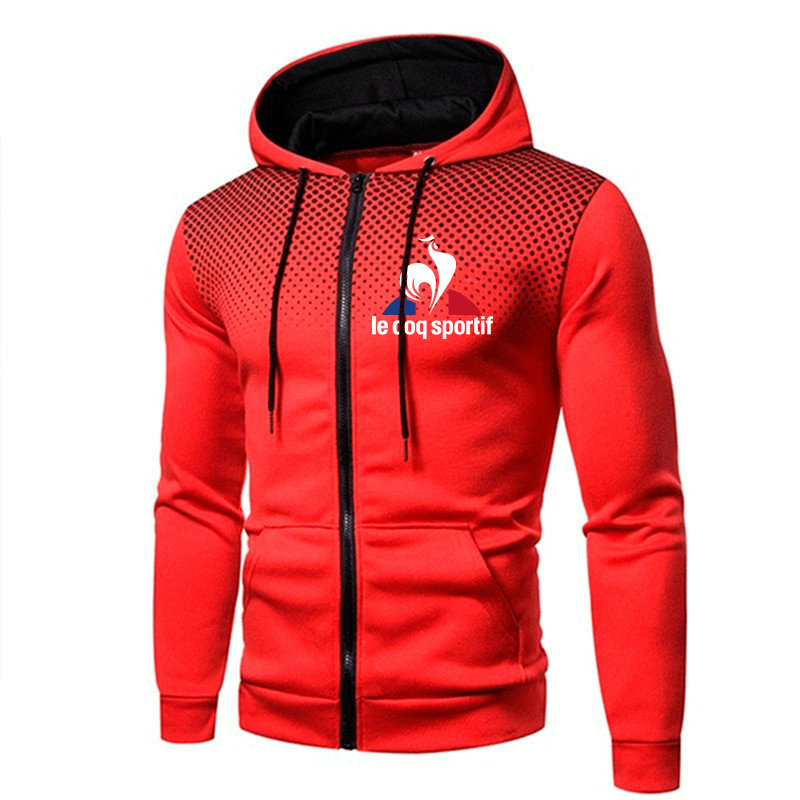 Le coq sportif Áo Khoác bomber Họa Tiết Chấm Bi Phong Cách Hàn Quốc Cho Nam