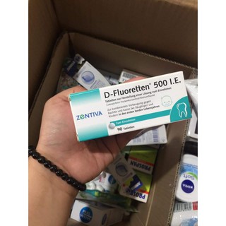 Vitamin d zentiva fluoretten 500 ie 90 viên - đức