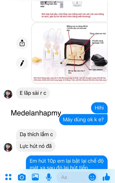 [Mã MKBC13 giảm 80k đơn 1 triệu] [Thanh Lý ] máy hút sữa điện đôi medela pump like new