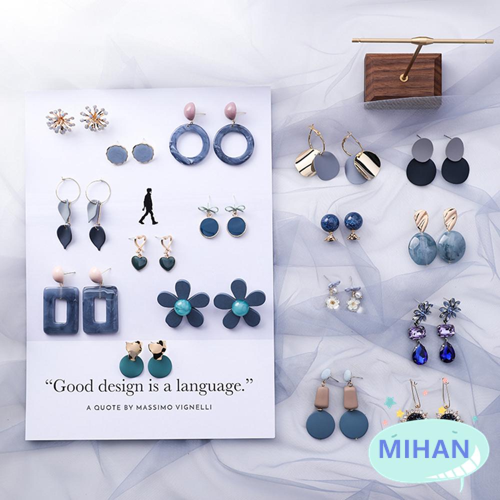 Đôi Khuyên Tai Acrylic Họa Tiết Hình Học Thời Trang Hàn Quốc Mihan1