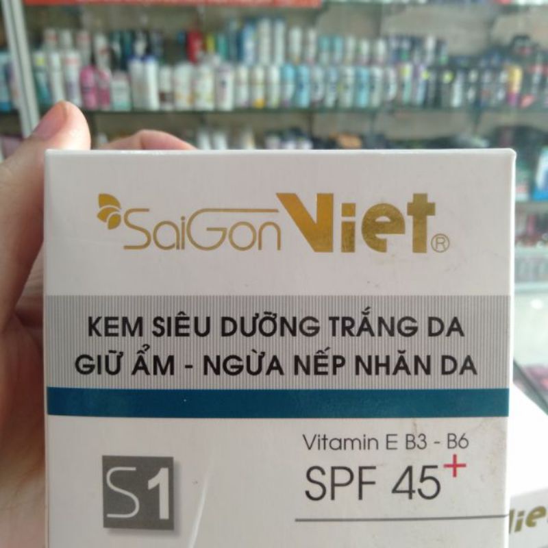 2 hủ kem Sài Gòn Việt ngày và đêm /giữ ẩm ngừa nhăn da