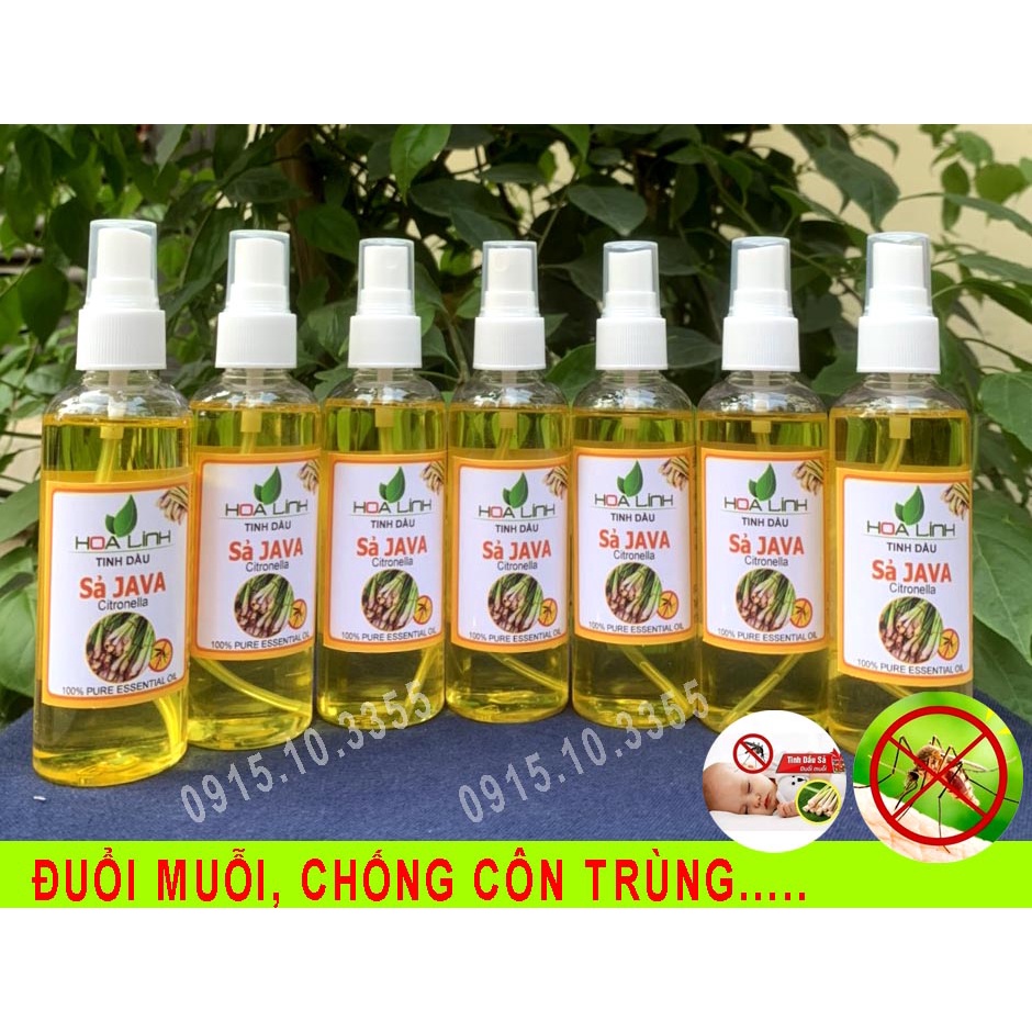 Tinh Dầu Sả Java HOALINH 100% tự nhiên nguyên chất xông phòng, đuổi muỗi : 500ML - 100ML