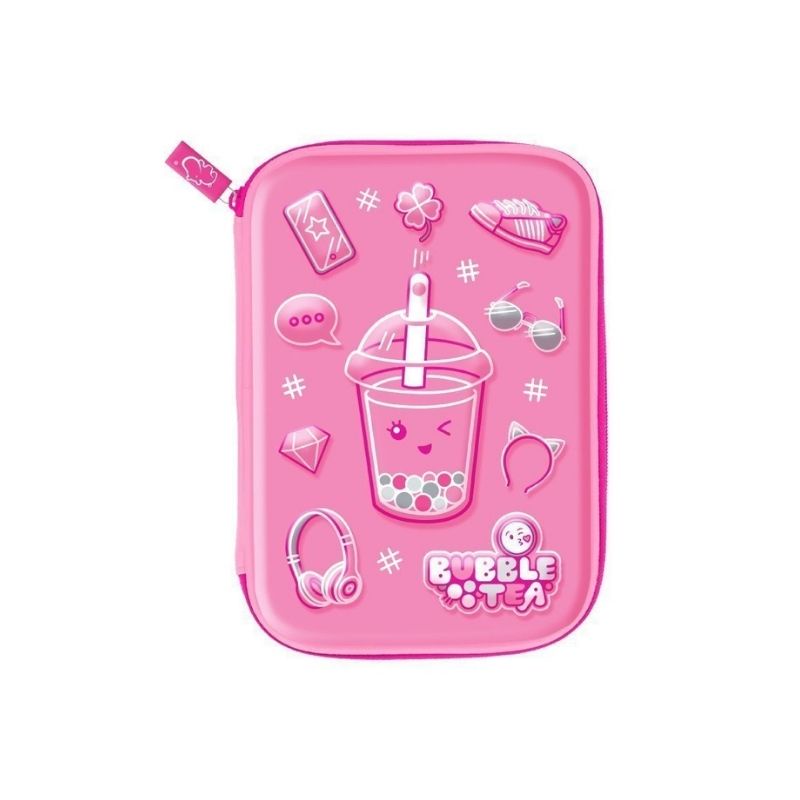 Bóp Viết 3D - Boba Dễ Thương CLEVER HIPPO HC1205/PINK