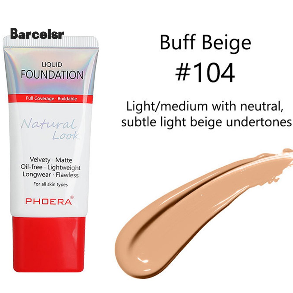 [Hàng mới về] Kem nền dạng lỏng PHOERA nhung mịn che khuyết điểm | BigBuy360 - bigbuy360.vn