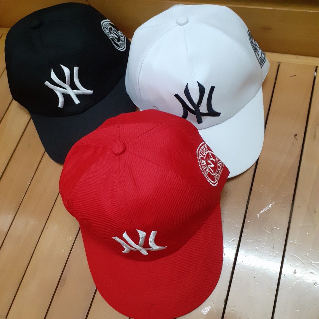 Mũ lưỡi trai N__Y, Nón mũ lưỡi trai N__Y đen nam nữ đẹp Thêu Logo