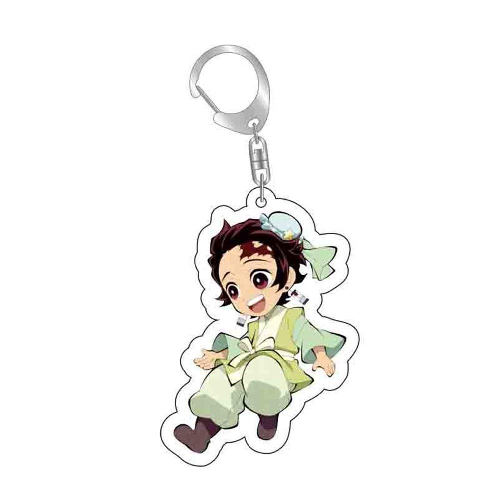 Móc Khóa Nhựa Acrylic Họa Tiết Hoạt Hình Kimetsu Demon Slayer