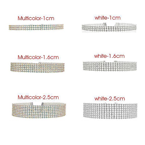 Vòng cổ choker đính đá nhân tạo lấp lánh thời trang cho nữ