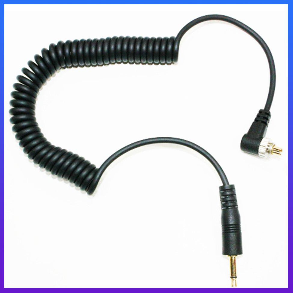 1 Meter Camera Flashes Accessories 3.5mm to Male PC Flash Sync Cable