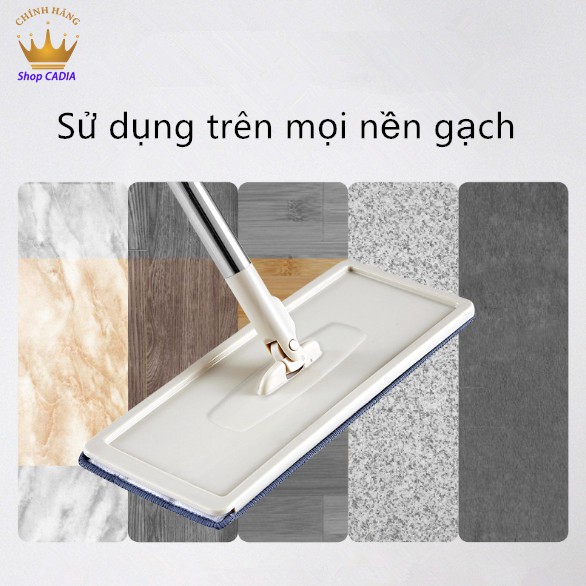 Bộ Cây Lau Nhà Kèm Thùng Vắt 2 Ngăn Siêu Tiện Lợi