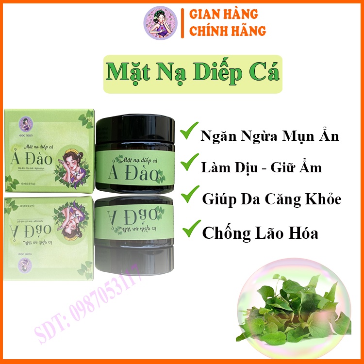 Mộc Nhan Natural, Mặt Nạ Diếp Cá Mộc Nhan Natural, tiemxuongrong, Ngăn Ngừa Mụn, Mờ Nám Tàn Nhang, Thải Độc Nhanh Chóng