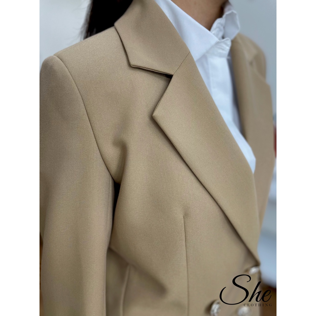 Áo Blazer tipsy nude dài tay AV023