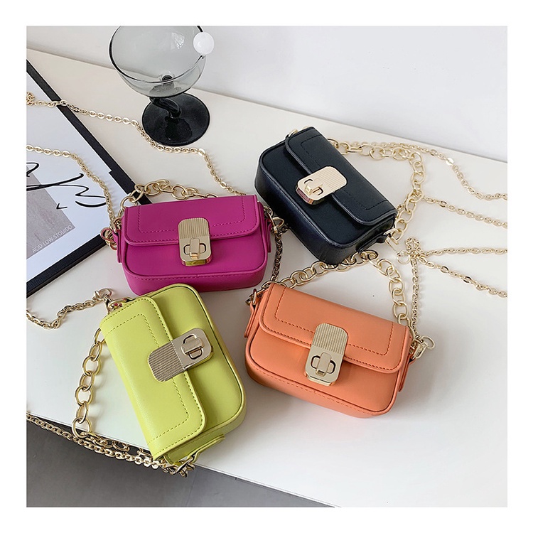 Túi Đeo Chéo Mini Hình Vuông Màu Sắc Kẹo Ngọt Phong Cách Hàn Quốc Thời Trang Cho Nữ 2022