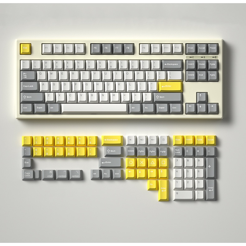 Bàn phím cơ FL-Esports GP87CP White & Green  Hotswap Led RGB