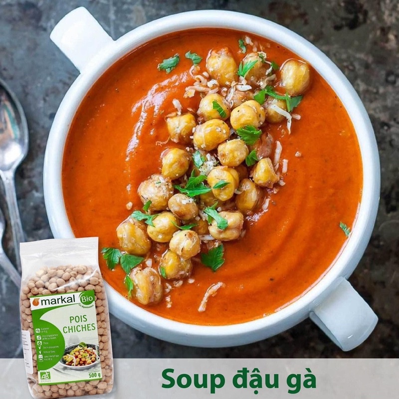 Đậu gà hữu cơ Markal cho bé ăn dặm và nấu ăn gia đình, gói 500gr