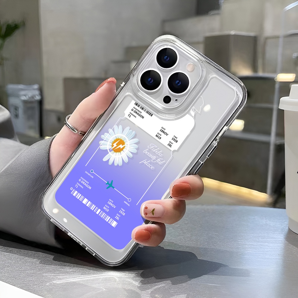 Ốp Điện Thoại Trong Suốt Hình Hoa Cúc Cho iphone 14 Plus 11 13promax 12 7Plus X XS Max 7 8 SE 2020