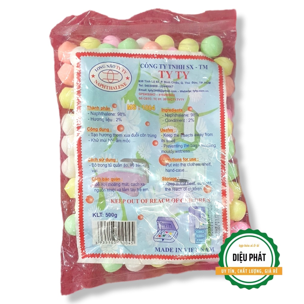 ⚡️ Long Não Thơm Ty Ty Viên Tròn Nhỏ Nhiều Màu Bịch 500g