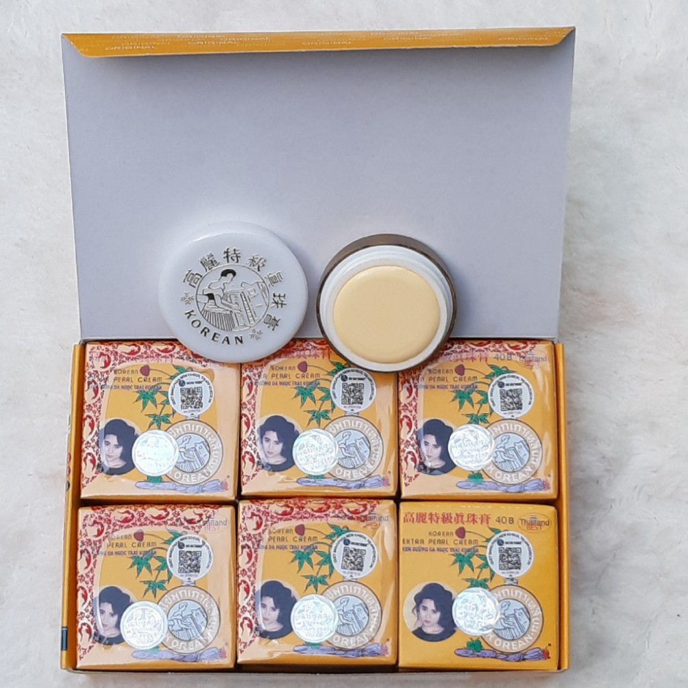 Combo 6 Kem Dưỡng Trắng Ngọc Trai Korean Extra Pearl Cream 5g