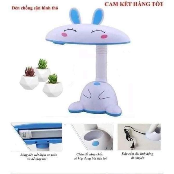 Đèn Học Chống Cận Thị Có Ống Cắm Bút Cho Bé Hình Thỏ