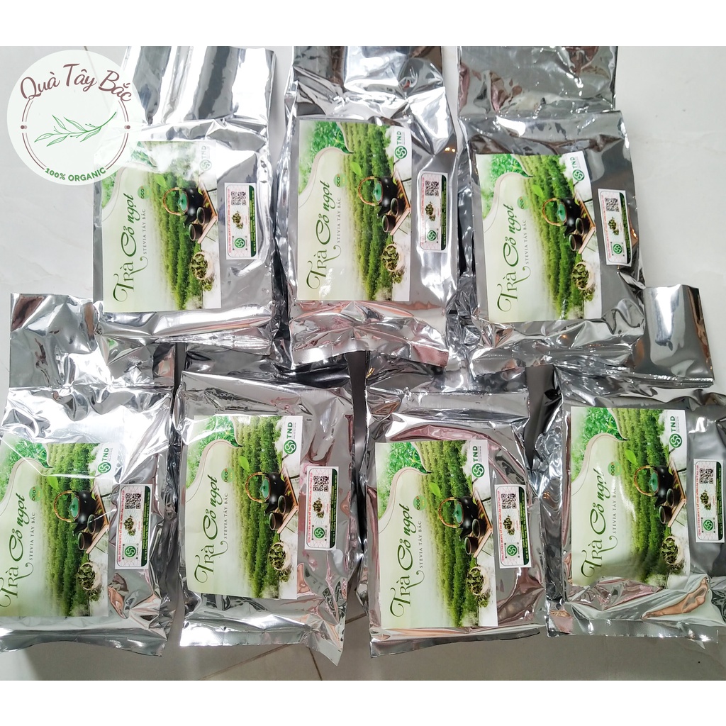 Cỏ ngọt sấy khô Stevia Tây Bắc 100g chứng nhận OCOP