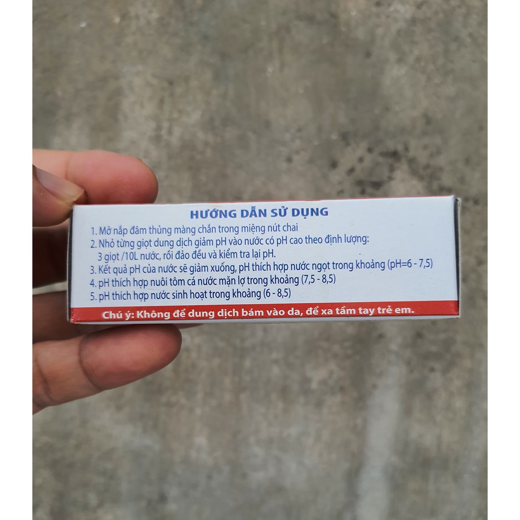 Dung dịch giảm/ tăng PH giúp chăm sóc bể cá, hồ cá